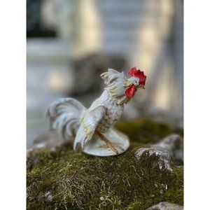 Vintage Porcelain Rooster by Grafenthal, Hand Painted Germany # 20800 19th cent